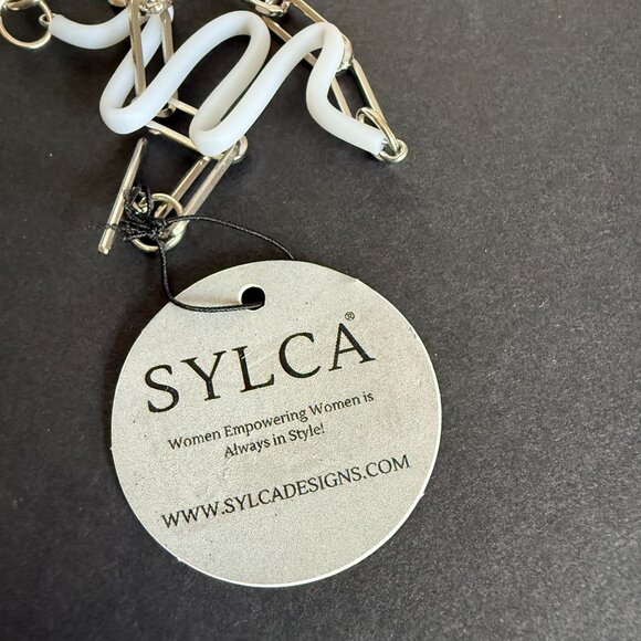 NWT Sylca Handmade Contemporary Art to Wear Reclaimed Materials Pendant - Picture 2 of 13